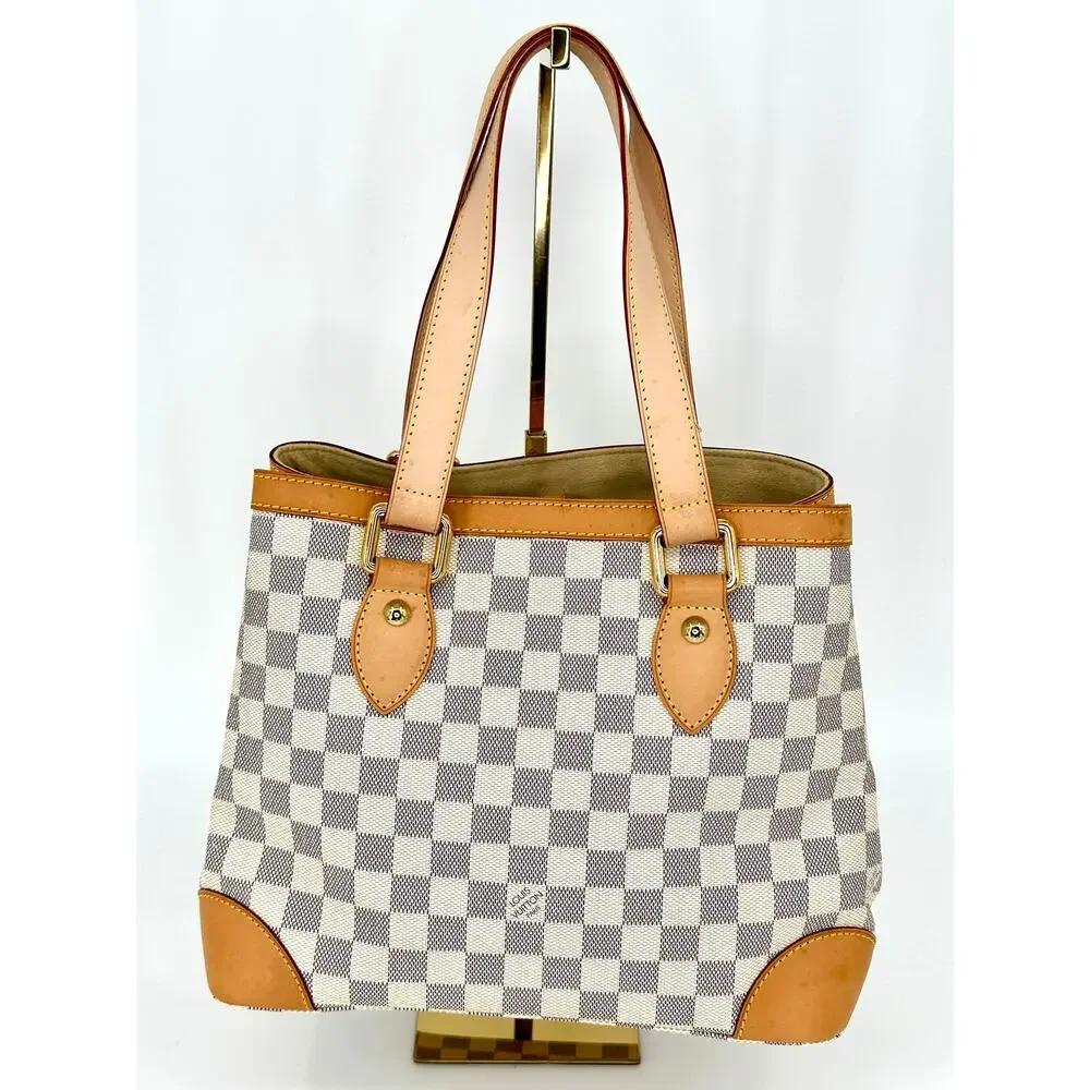 Louis Vuitton Hampstead PM Damier Azur Canvas Tote Bag w/ Dust Bag